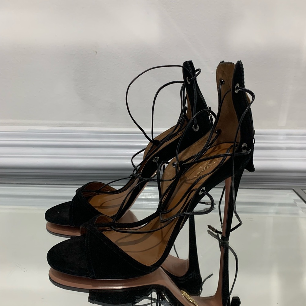Aquazzura Suede Strappy Sandal